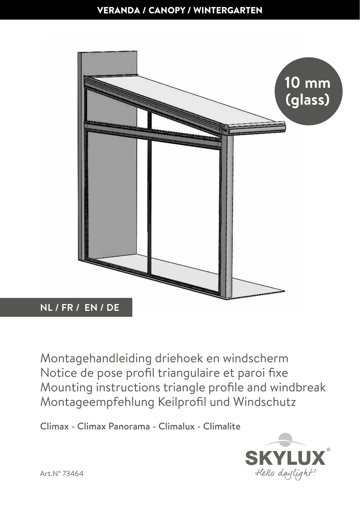 Installation instructions Triangle & Wind Deflector