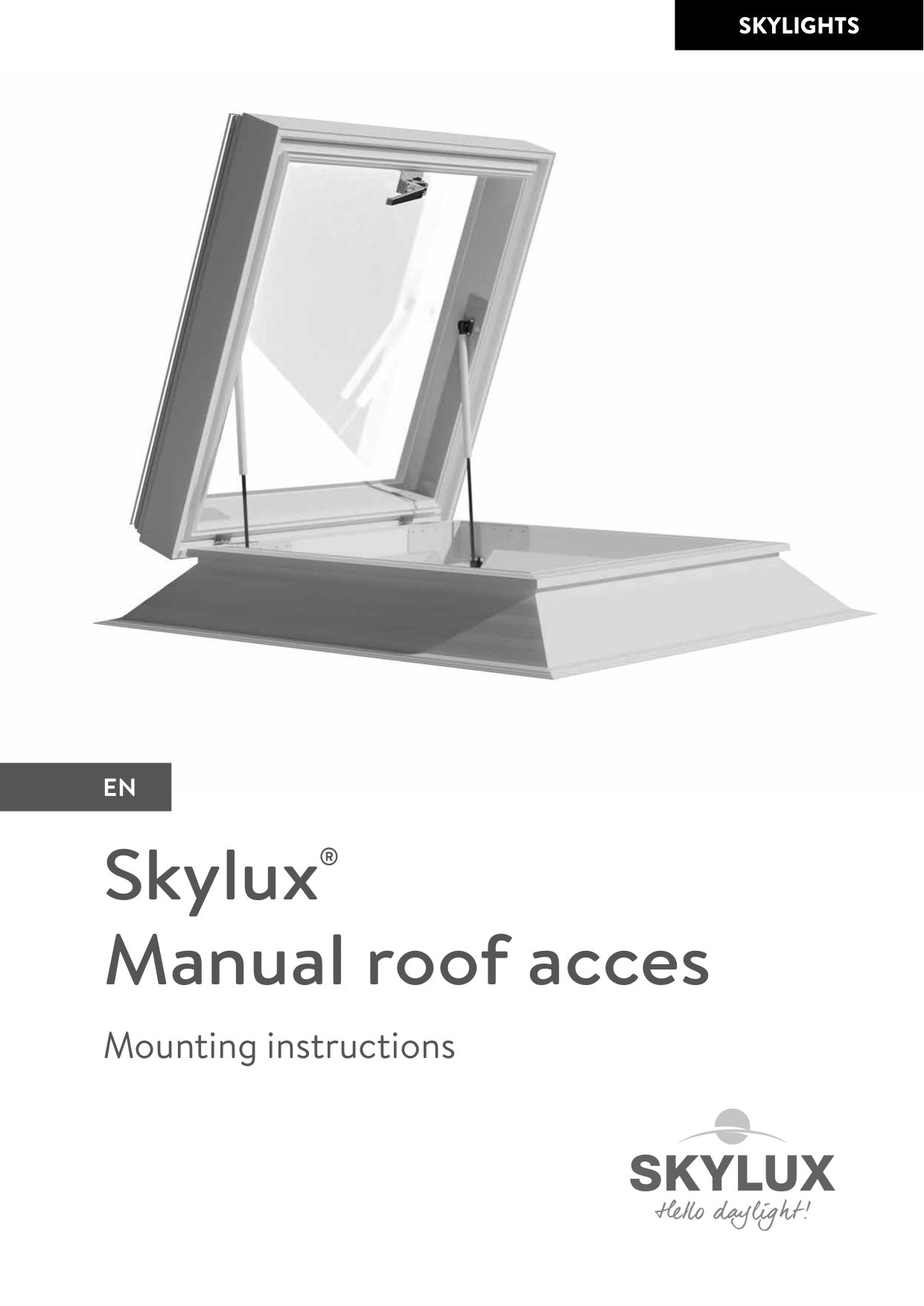 Installation instructions - Looking for a roof access systems