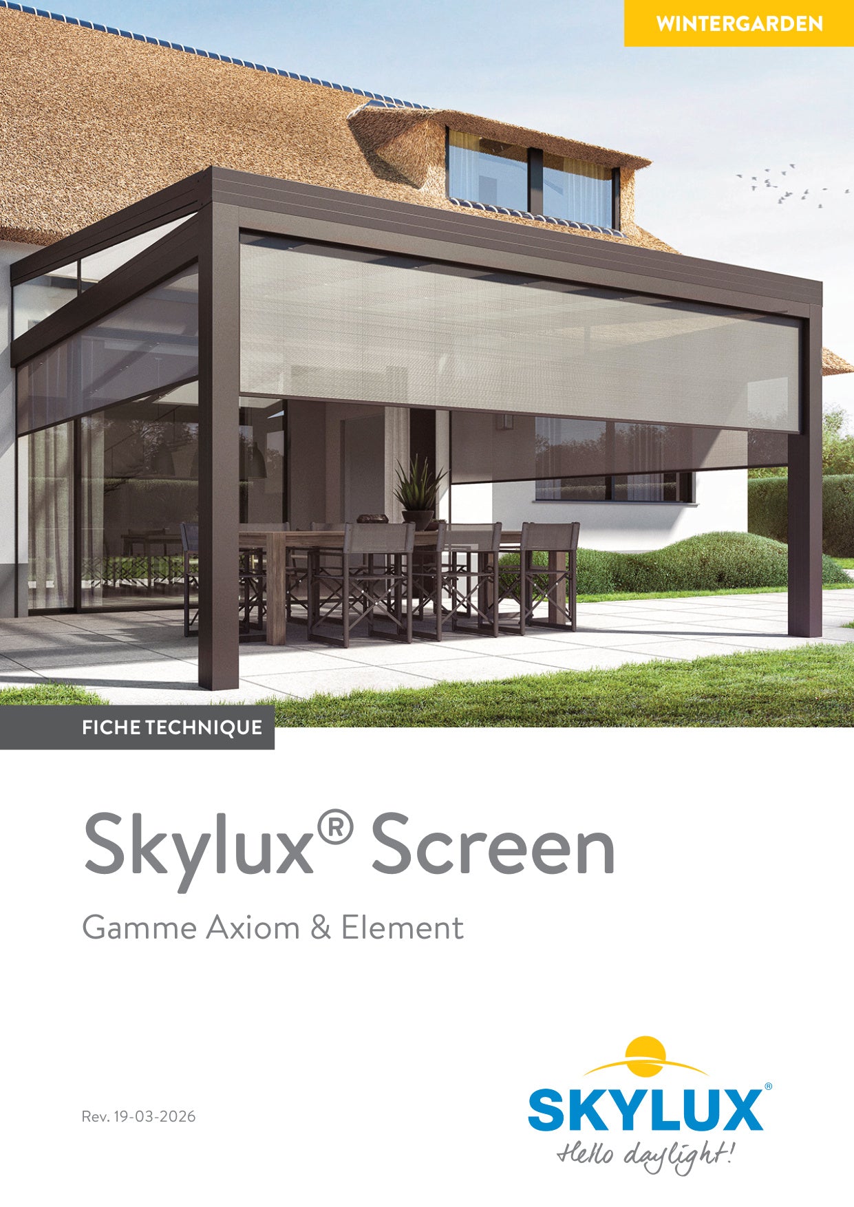 Technical file - Canopy sunblinds