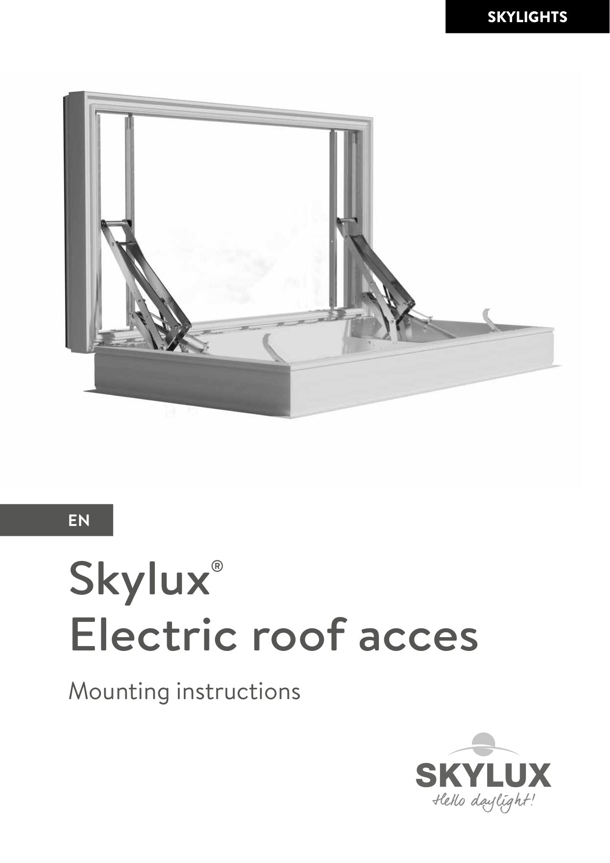 Installation instructions - Looking for a roof access systems
