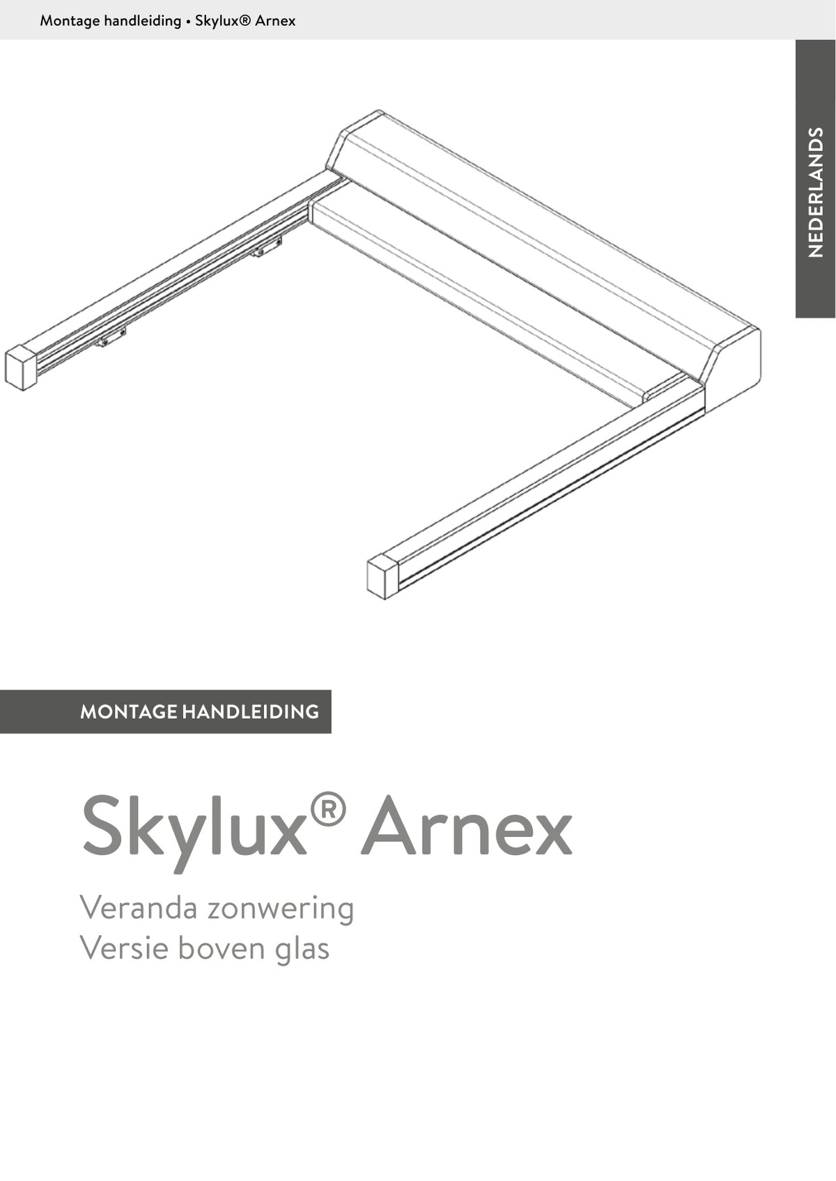 Montagehandleiding Zonwering Veranda - Skylux