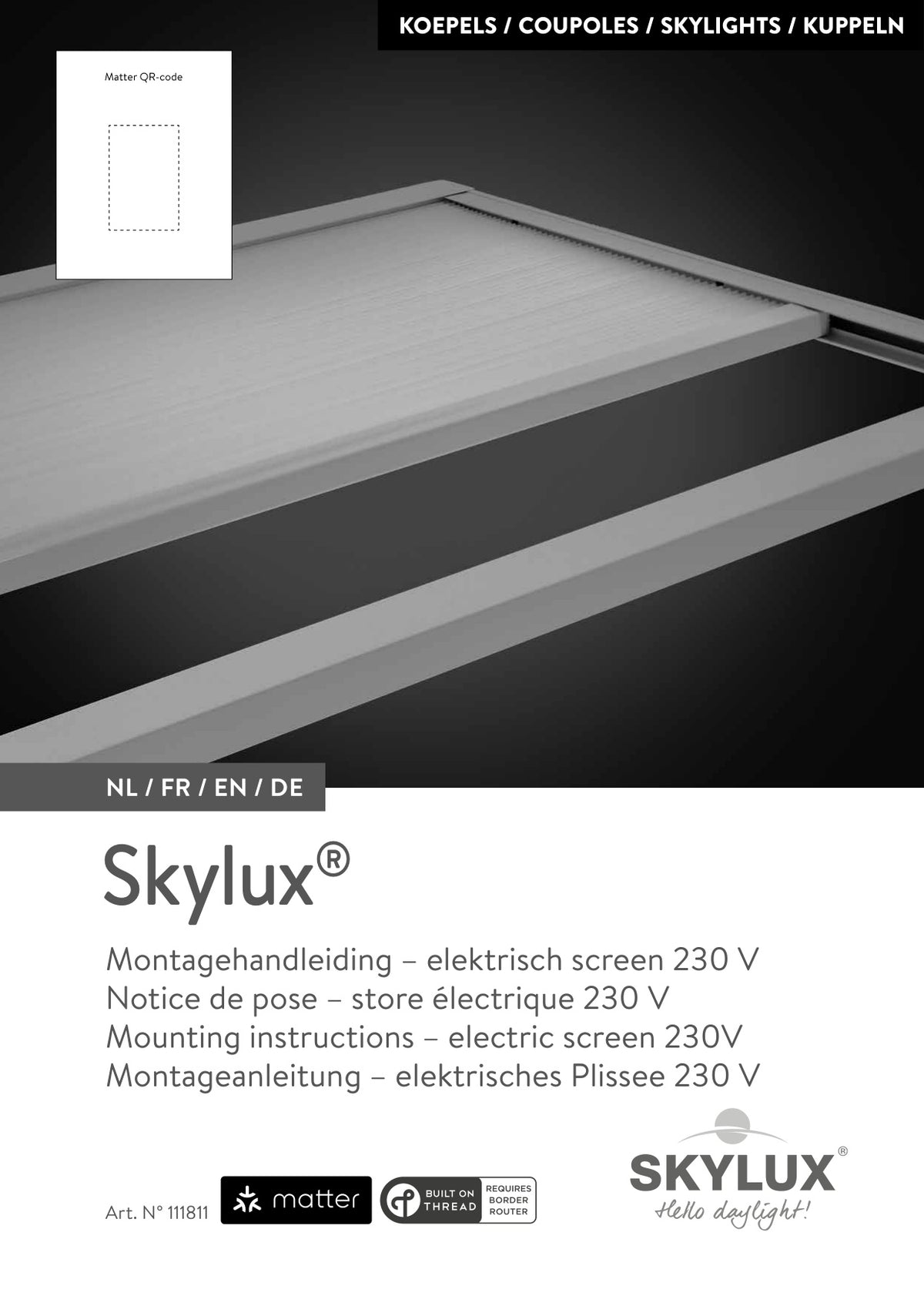 Montagehandleiding Toebehoren & Accessoires - Skylux