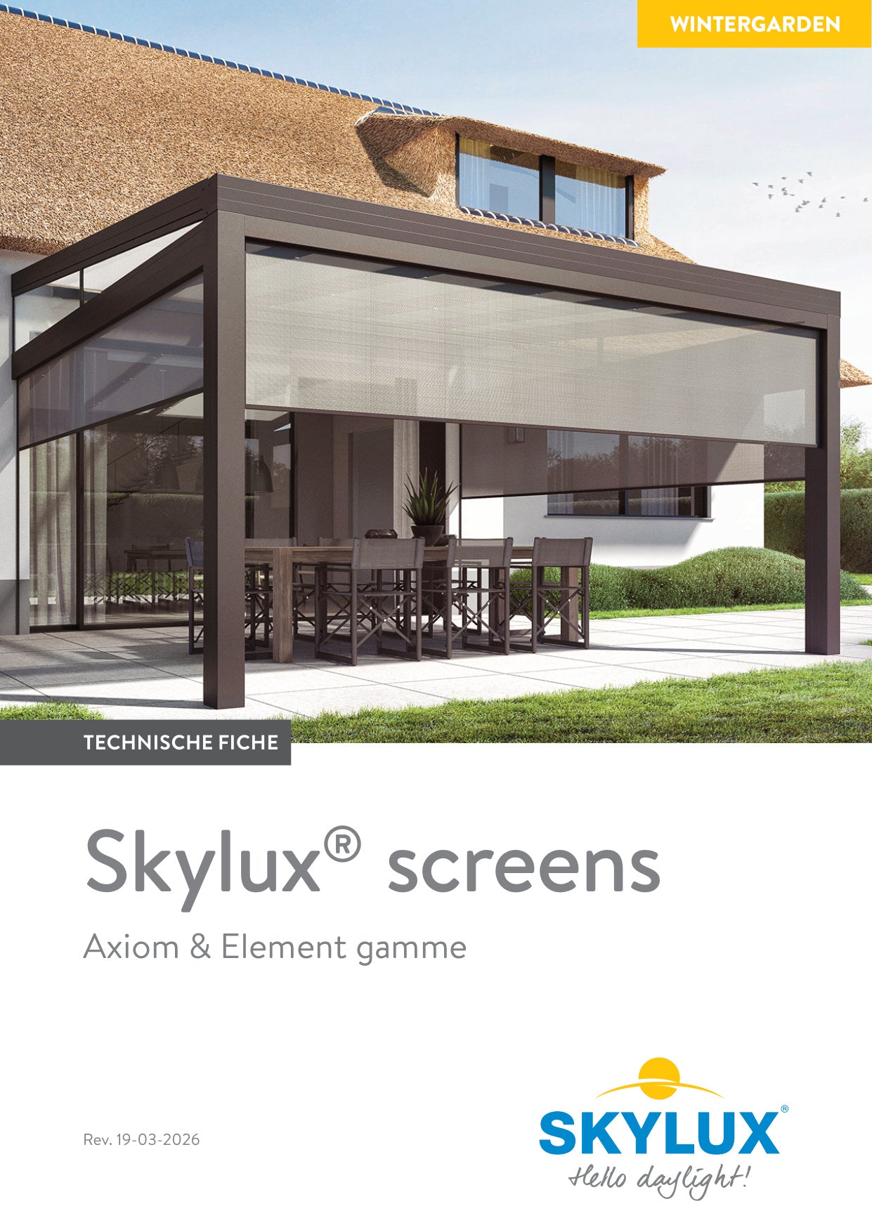 Technical file - Canopy sunblinds