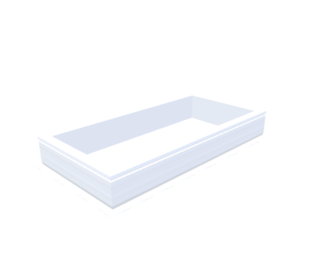 PVC-Opstand 60x130 cm - Skylux