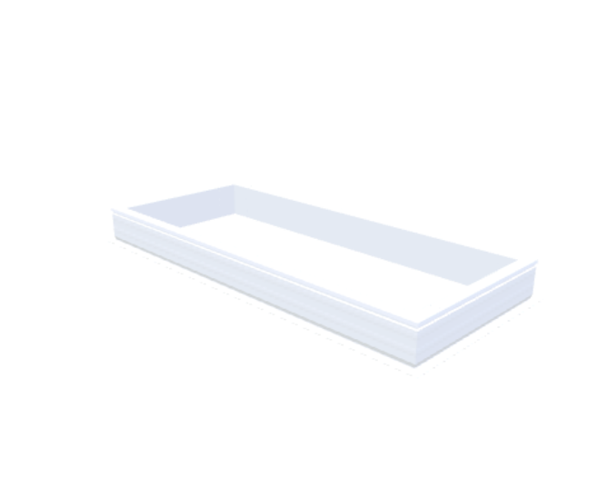 PVC-Opstand 80x200 cm - Skylux