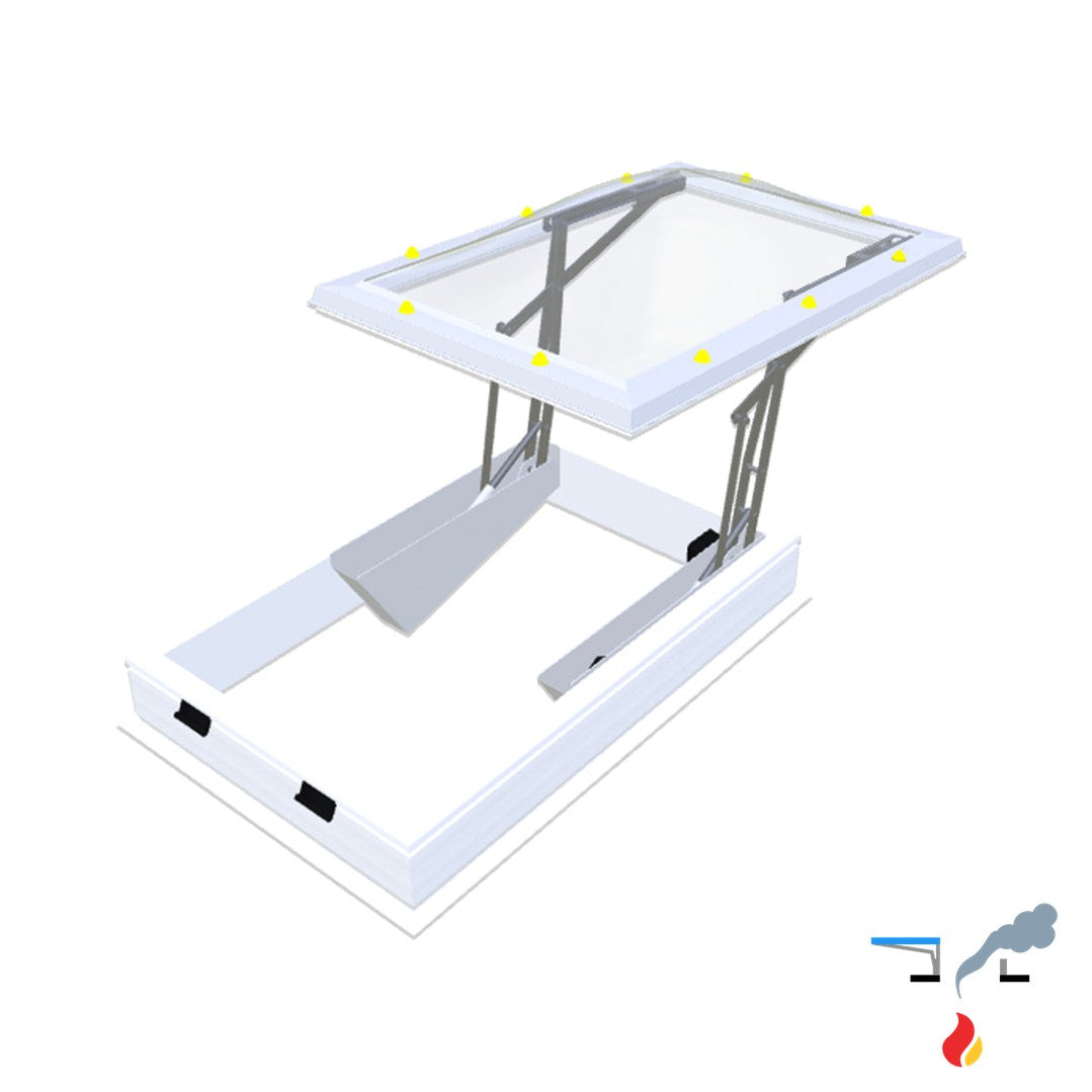 Skymax CE met pvc-opstand 20/00 EP 0900 x 1200 mm