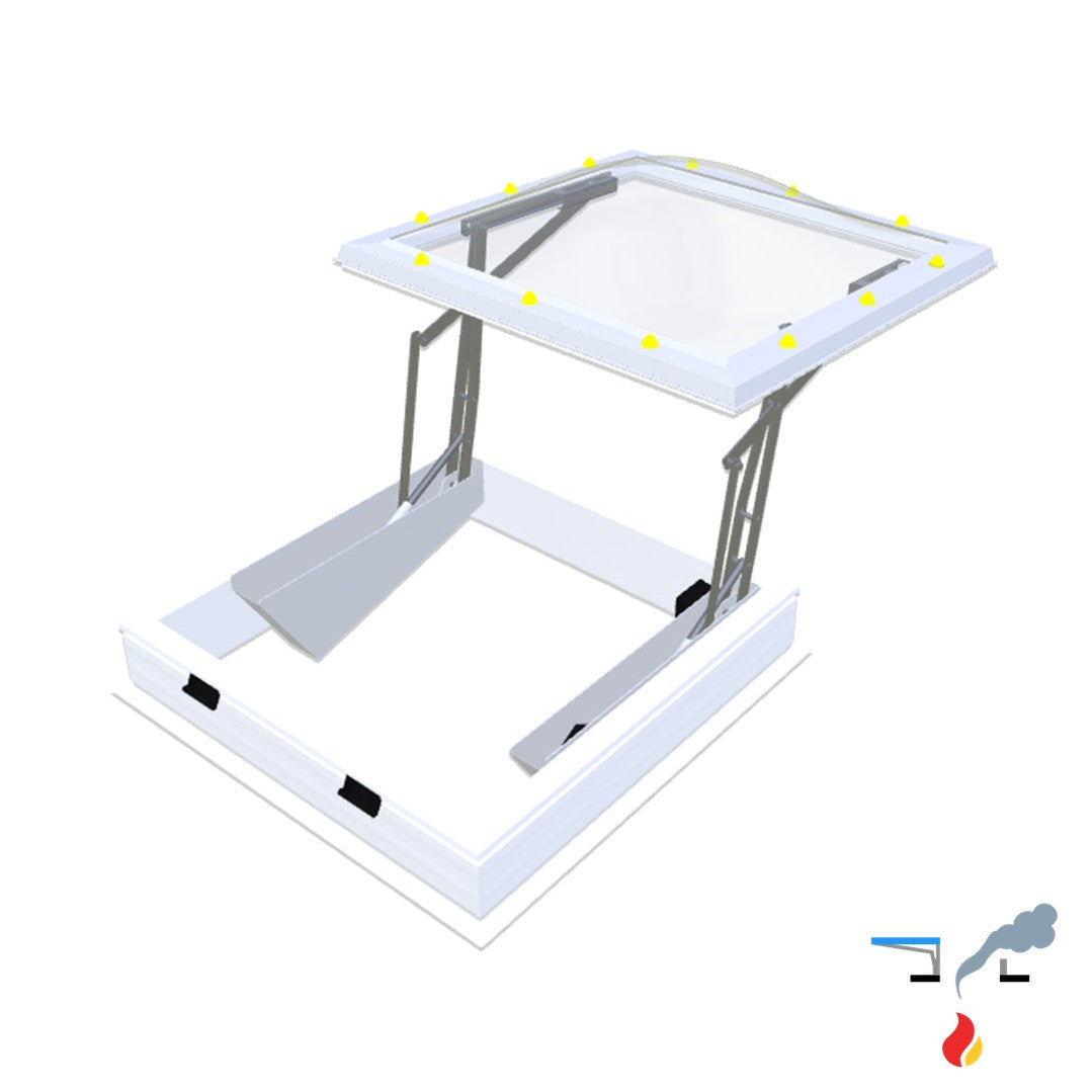 Skymax CE met pvc-opstand 20/00 EP 1200 x 1200 mm