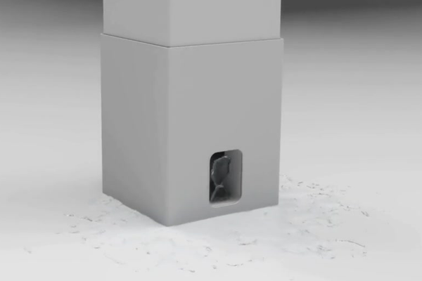 Évacuation des eaux de pluie invisible