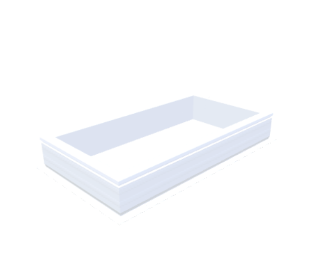 costière en PVC 20/00 EP 0600 x 1200 mm - Skylux