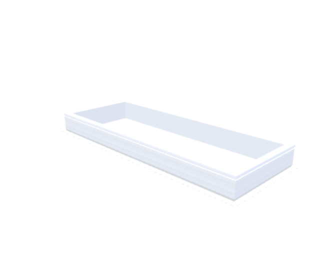 PVC curb 20/00 EP 0700 x 2000 mm - Skylux