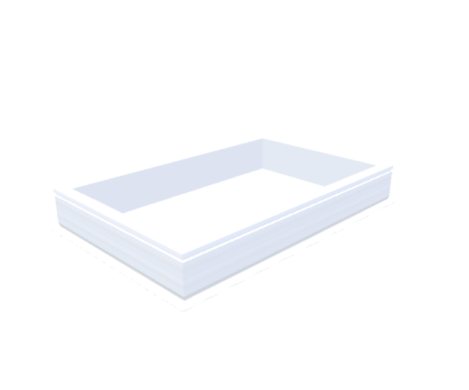 costière en PVC 20/00 EP 0800 x 1300 mm - Skylux