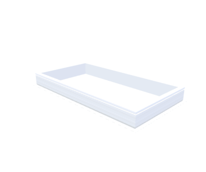 PVC curb 20/00 EP 0900 x 1800 mm - Skylux
