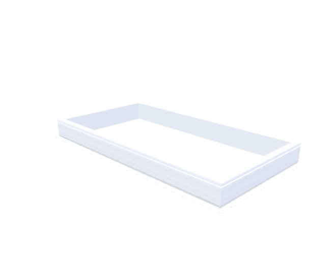 PVC curb 20/00 EP 1000 x 2000 mm - Skylux