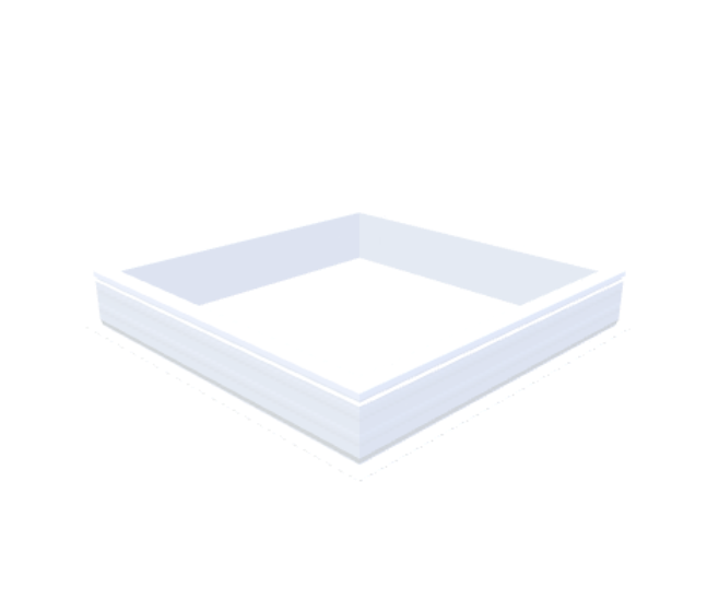 PVC curb 20/00 EP 1100 x 1100 mm - Skylux