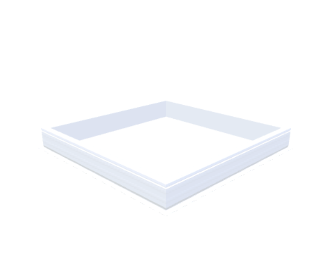 costière en PVC 20/00 EP 1550 x 1550 mm - Skylux