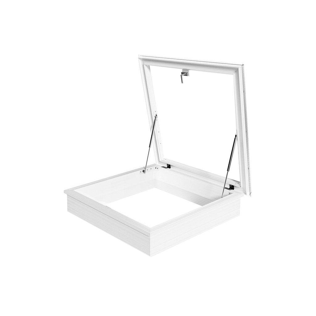 manual roof access 20/00 - single system 0750 x 0750 mm - Roof opening = Daylight opening