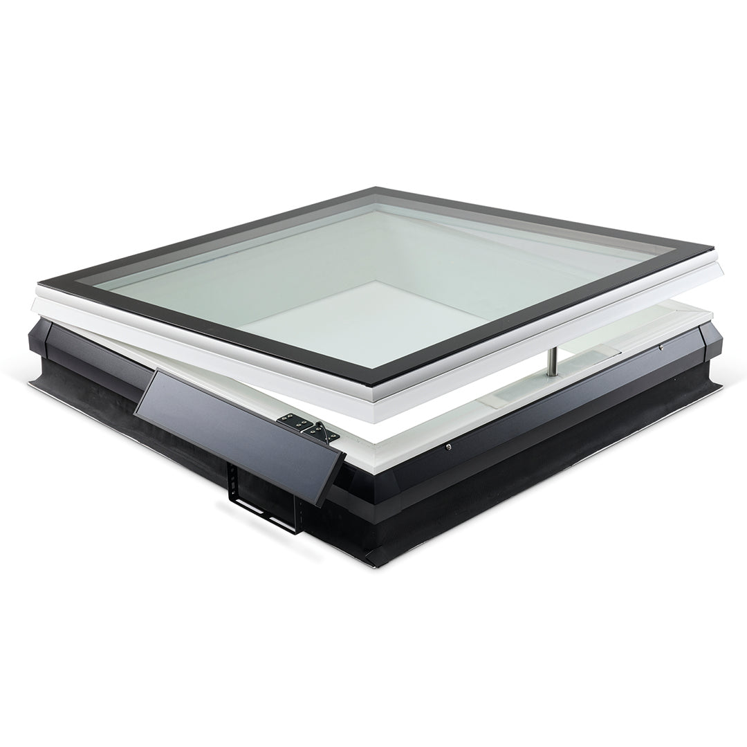 iWindow Platdakraam Opengaand op zonne-energie - Complete Set 140x140 cm - Skylux