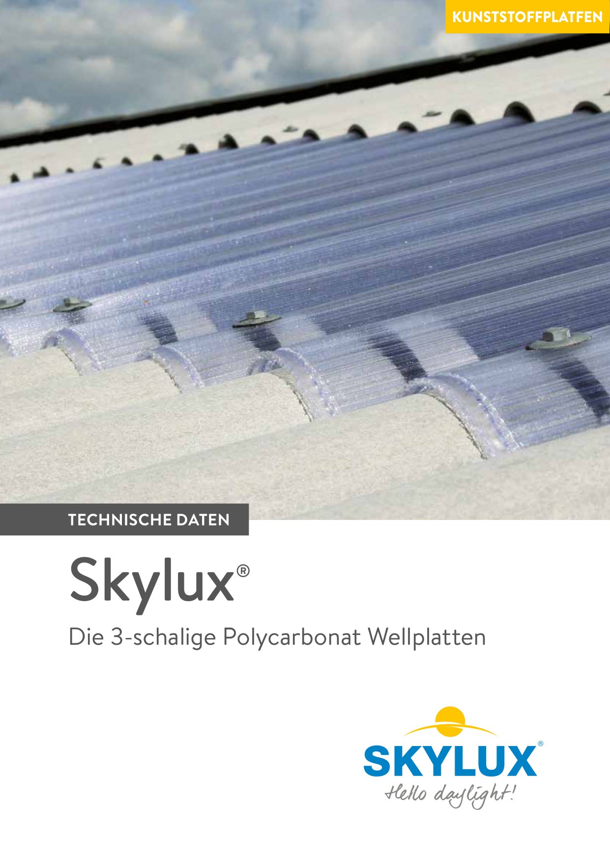 Technische Daten Stegplatten für Terrassenüberdachungen