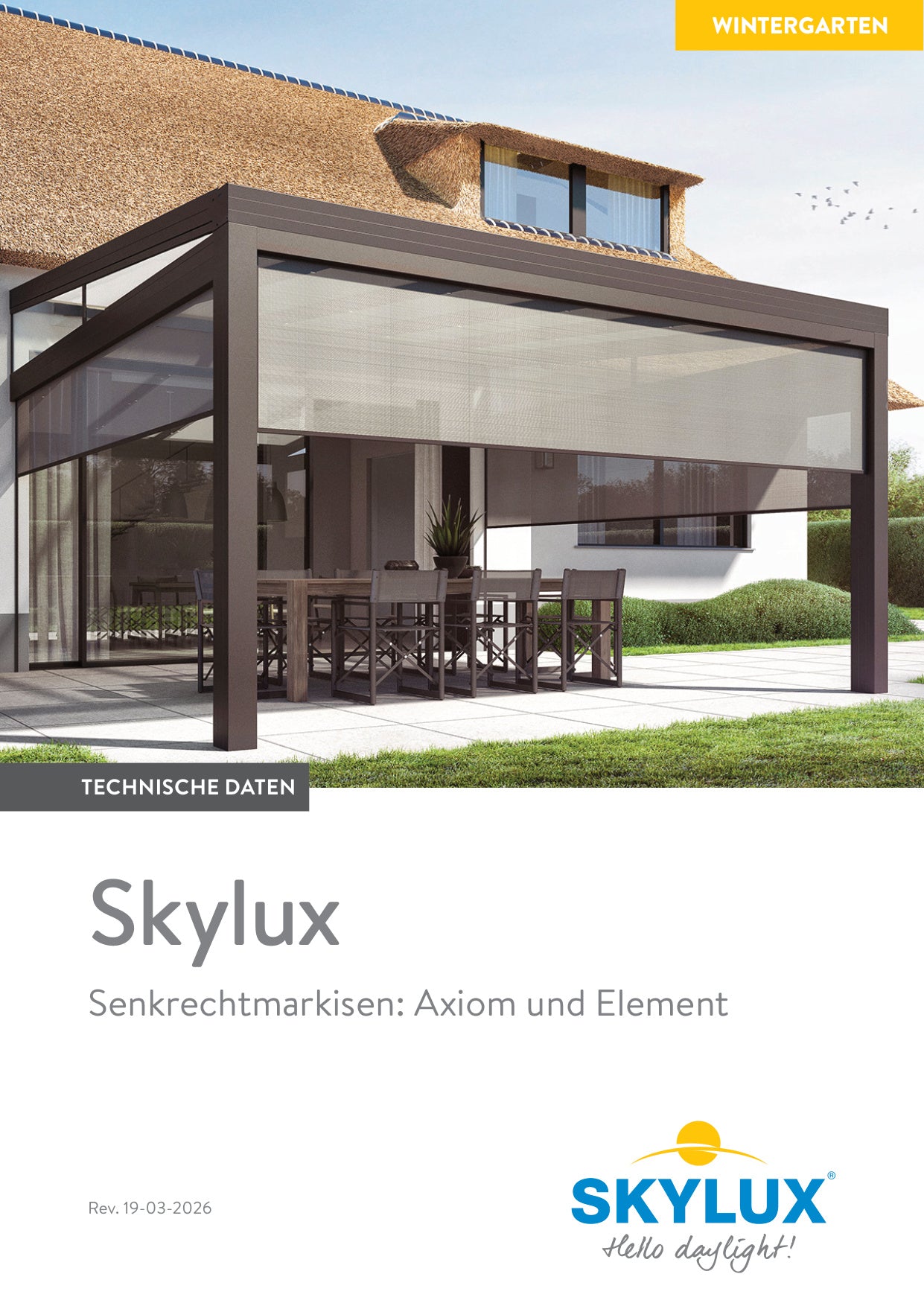 Technisch Dossier Zonwering Veranda