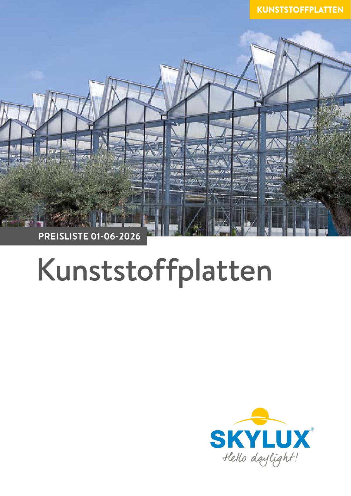 Preisliste Kunststofffplatten