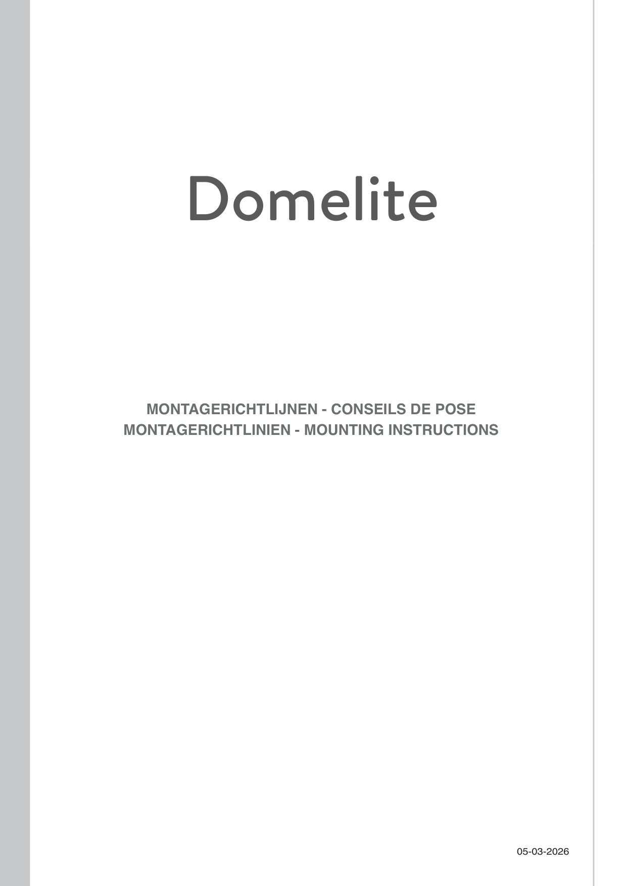 Montageanleitung Lichtkuppel