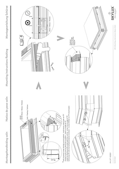 Installation instructions - Flashing profile / Corner profiles