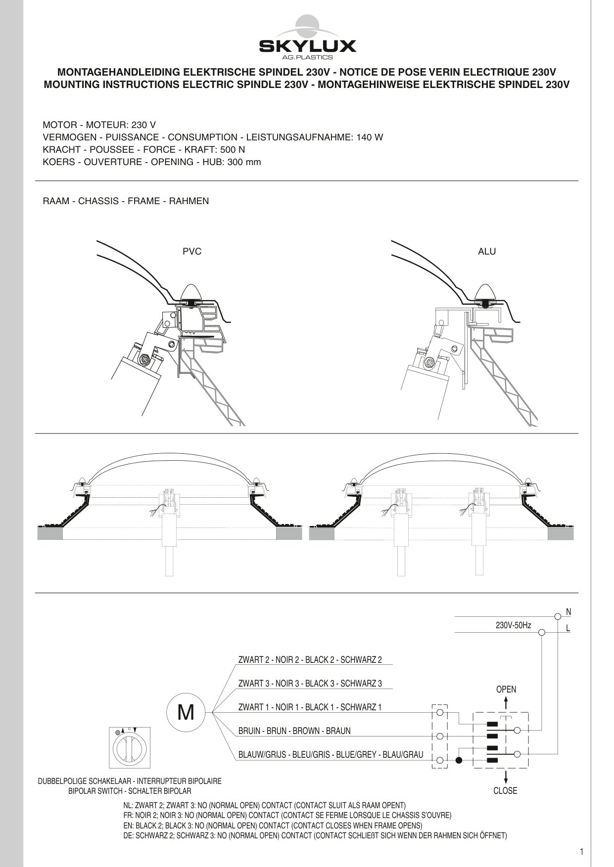 Installation instructions - Spindles & Actuators