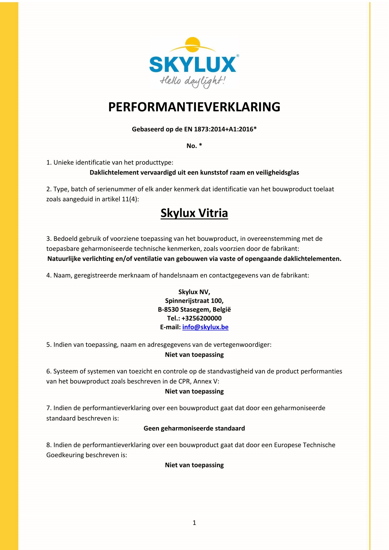 DOP (Declaration of Performance)