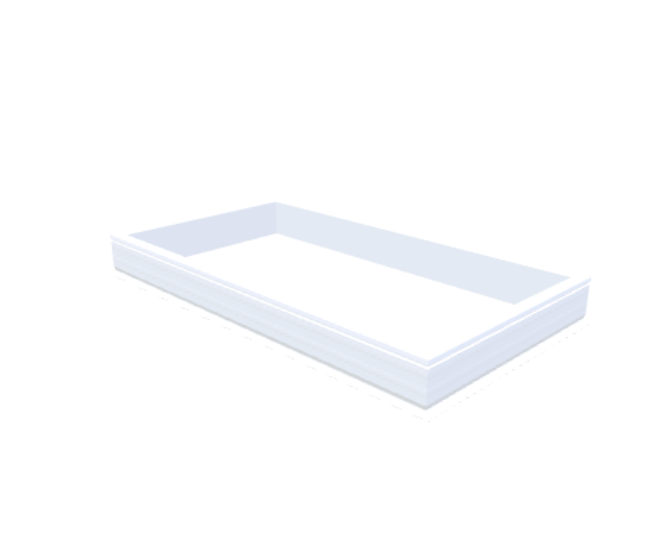 PVC-Opstand 100x190 cm - Skylux