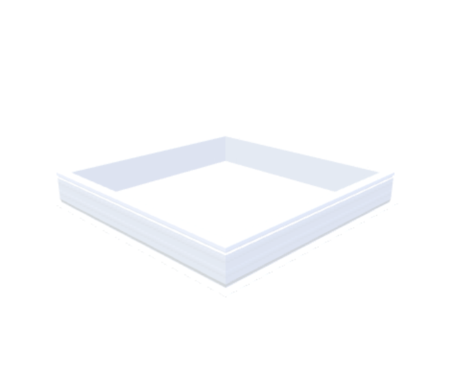 PVC-Opstand 130x130 cm - Skylux