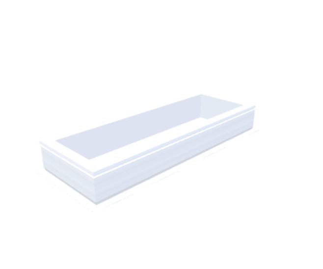 PVC-Opstand 40x130 cm - Skylux