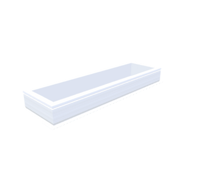 PVC-Opstand 40x160 cm - Skylux