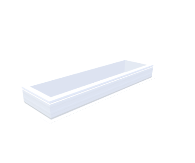 PVC-Opstand 40x160 cm - Skylux