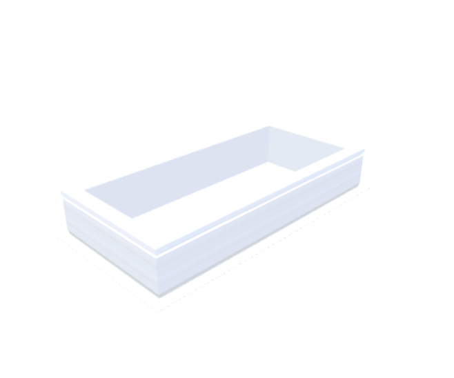 PVC-Opstand 45x105 cm - Skylux