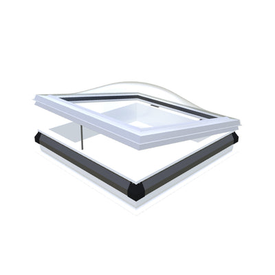 Skylux iDome ouvrant avec costière en PVC 20/00 EP incl. LED 1000 x 1000 mm
