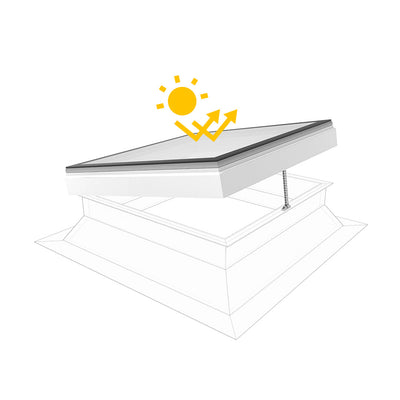 Skylux iWindow2 Flex 2.0 opengaande uitvoering met zonwerend glas 1200 x 1500 mm