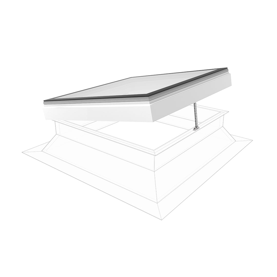 Skylux iWindow3 Flex 2.0 opengaande uitvoering met opaal glas 0400 x 0700 mm