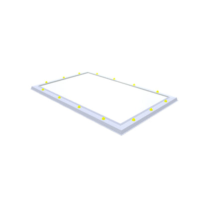 Skylux piramide acrylaat lichtkoepel enkelwandig - pmma helder 0600 x 0900 mm
