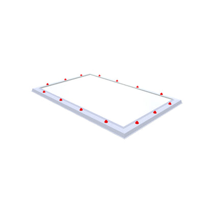 Skylux piramide polycarbonaat lichtkoepel 3-wandig - pc helder / pmma helder / pmma helder 0500 x 0800 mm