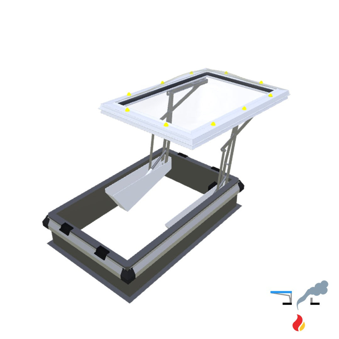 Skymax CE met metaalopstand 30 cm met iDome 0900 x 1200 mm