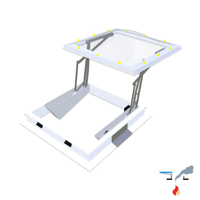 Skymax CE met pvc-opstand 16/00 1200 x 1200 mm