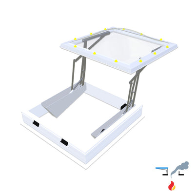 Skymax CE met pvc-opstand 20/00 EP 1000 x 1000 mm