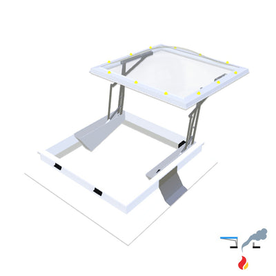 Skymax CE met pvc-opstand 30/20 1200 x 1200 mm