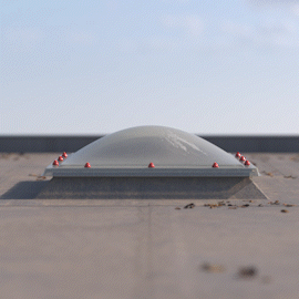 Skylux iWindow2 Flex 2.0 opengaande uitvoering met helder glas 0400 x 0700 mm