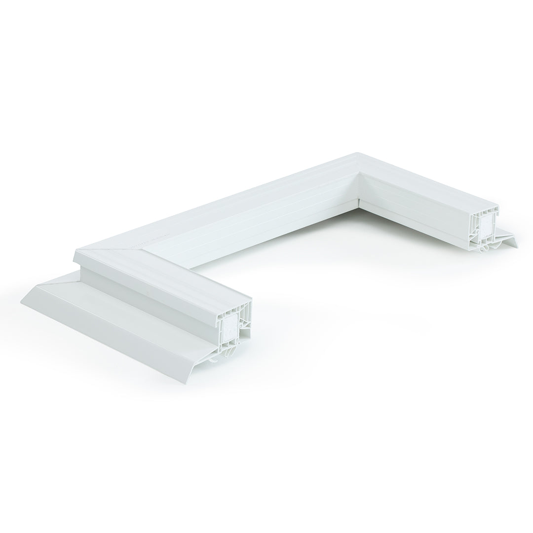 renovatiekader pvc met inserts voor lichtkoepel of platdakraam 0600 x 0800 mm