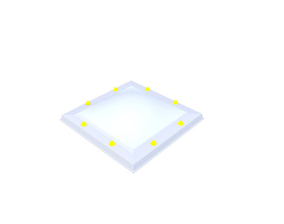 Skylux lichtkoepel 55x55 cm - Skylux