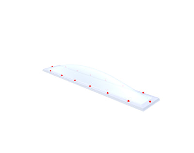 Skylux lichtkoepel 40x280 cm - Skylux