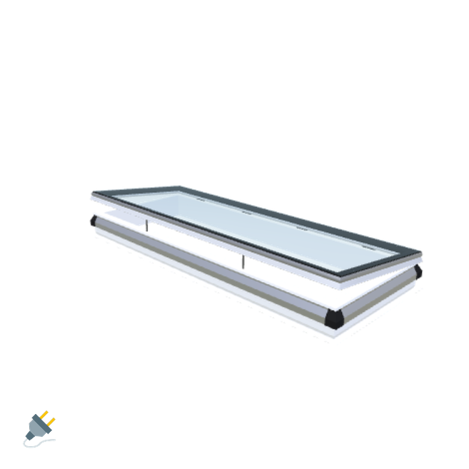 iWindow opening flat roof window - Complete Set 80x280 cm - Skylux