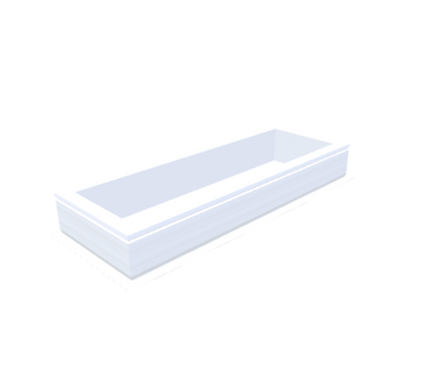 costière en PVC 20/00 EP 0400 x 1300 mm - Skylux
