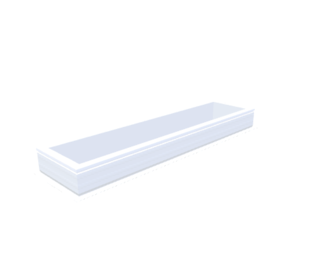 PVC curb 20/00 EP 0400 x 1900 mm - Skylux